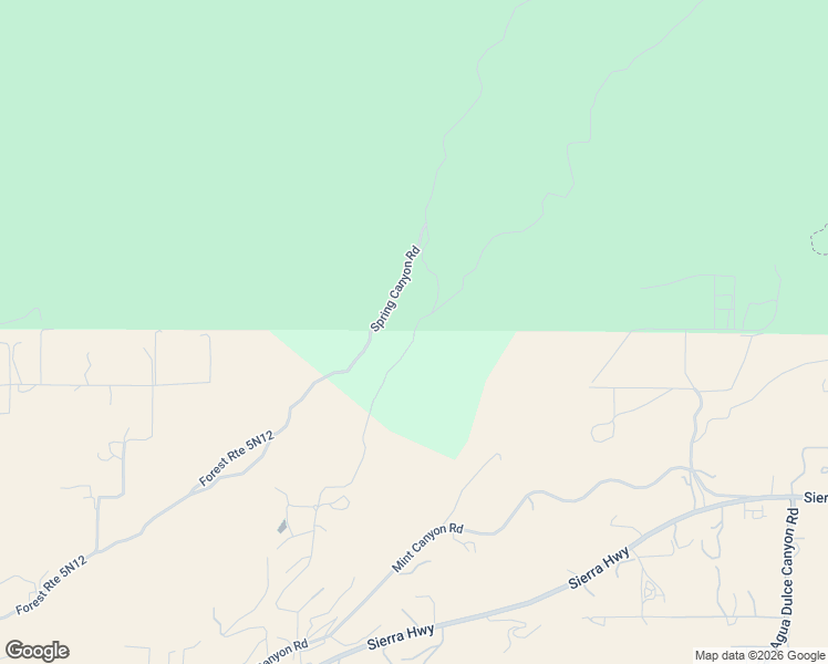 map of restaurants, bars, coffee shops, grocery stores, and more near Anthony Road in Agua Dulce