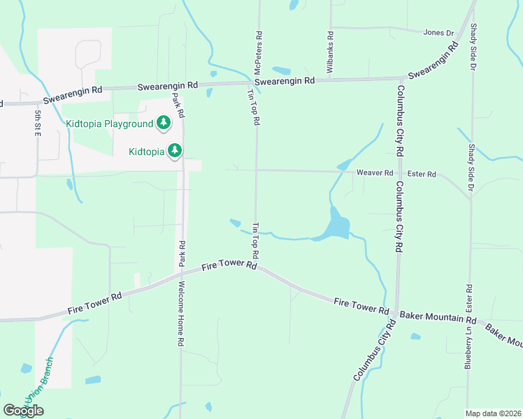 map of restaurants, bars, coffee shops, grocery stores, and more near 194 Tin Top Road in Grant
