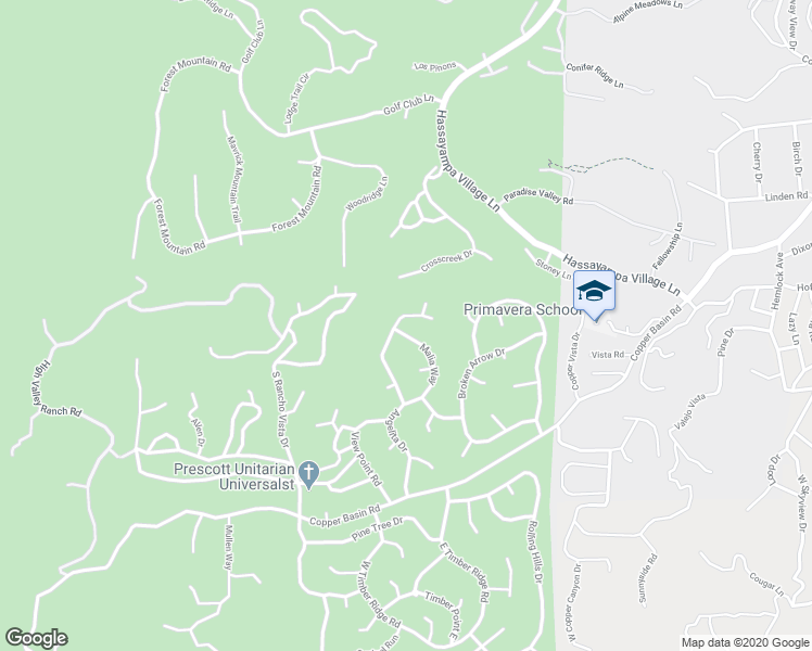 map of restaurants, bars, coffee shops, grocery stores, and more near 665 Angelita Drive in Prescott
