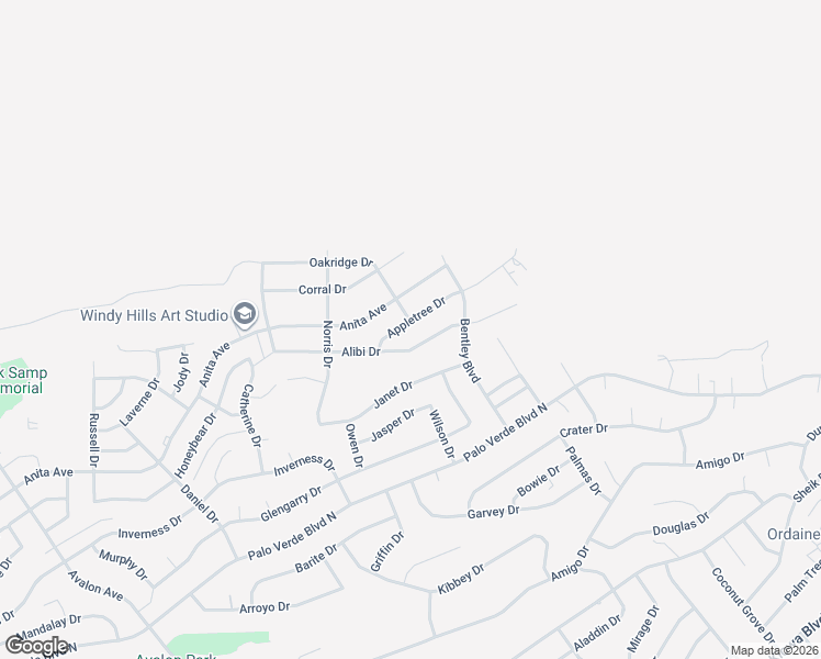 map of restaurants, bars, coffee shops, grocery stores, and more near 2830 Appletree Drive in Lake Havasu City