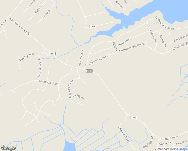 map of restaurants, bars, coffee shops, grocery stores, and more near 324 Chadwick Acres Road in Sneads Ferry