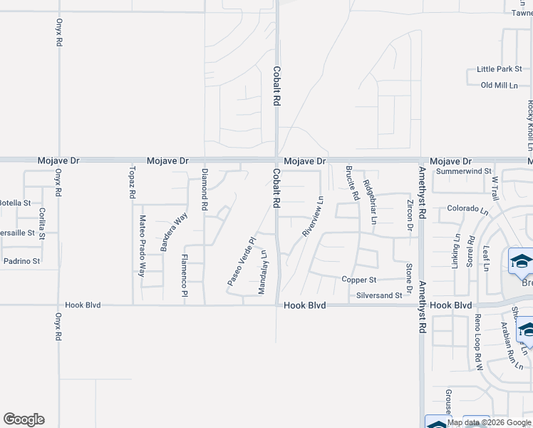 map of restaurants, bars, coffee shops, grocery stores, and more near 15134 Cobalt Road in Victorville
