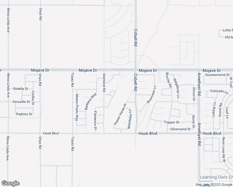 map of restaurants, bars, coffee shops, grocery stores, and more near 15157 Bluffside Lane in Victorville