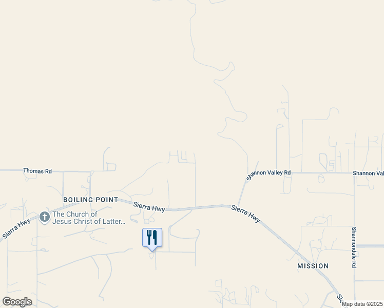 map of restaurants, bars, coffee shops, grocery stores, and more near 6801 Sierra Highway in Santa Clarita