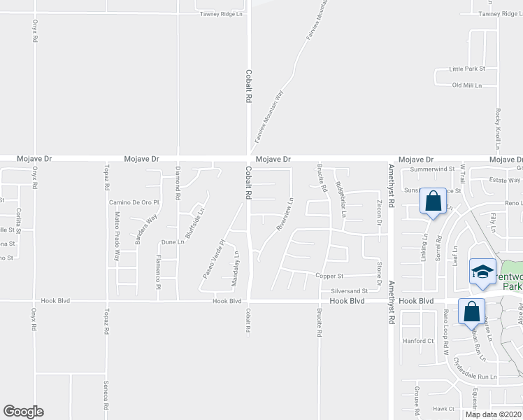 map of restaurants, bars, coffee shops, grocery stores, and more near 13336 Broad Oak Lane in Victorville
