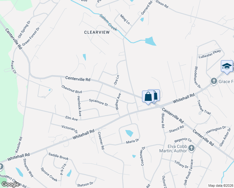 map of restaurants, bars, coffee shops, grocery stores, and more near 206 Chestnut Boulevard in Anderson
