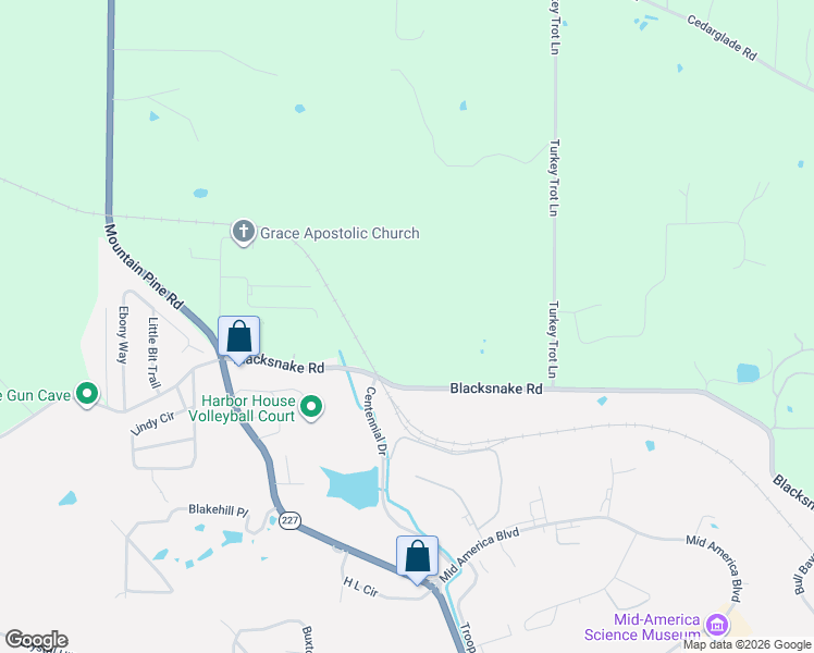 map of restaurants, bars, coffee shops, grocery stores, and more near 922 Blacksnake Road in Hot Springs