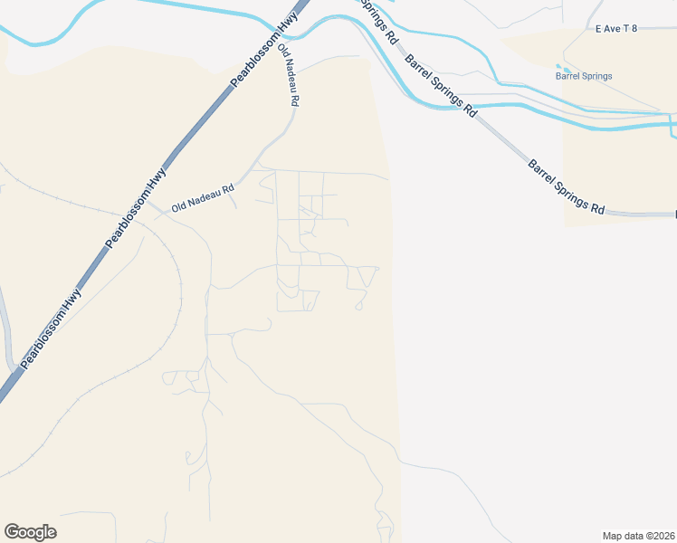 map of restaurants, bars, coffee shops, grocery stores, and more near 2560 Rushing Creek Trail in Palmdale