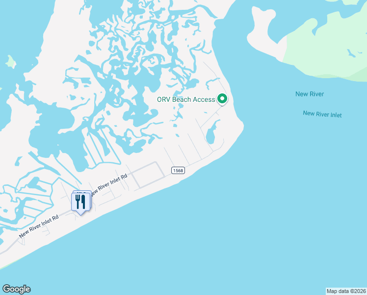 map of restaurants, bars, coffee shops, grocery stores, and more near 205 Port Drive in North Topsail Beach