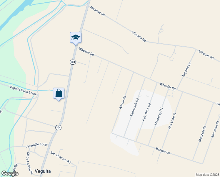 map of restaurants, bars, coffee shops, grocery stores, and more near 1 Pinto Road in Veguita