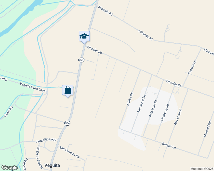 map of restaurants, bars, coffee shops, grocery stores, and more near 2 Oregano Road in Veguita