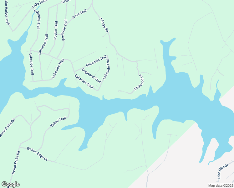 map of restaurants, bars, coffee shops, grocery stores, and more near 403 Dogwood Lane in Martin
