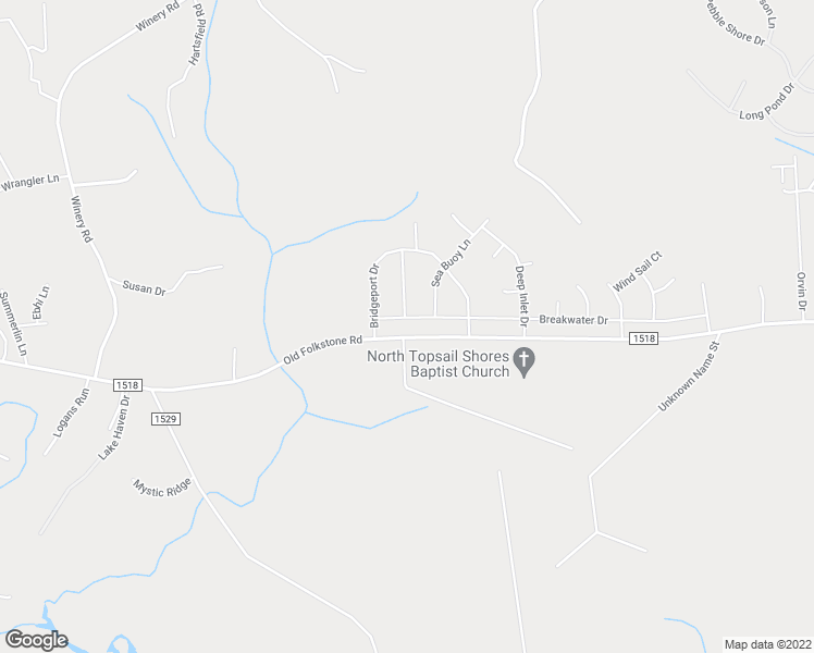map of restaurants, bars, coffee shops, grocery stores, and more near 208 Breakwater Drive in Sneads Ferry
