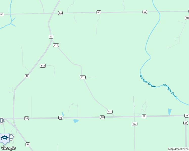 map of restaurants, bars, coffee shops, grocery stores, and more near 678 County Road 411 in Section