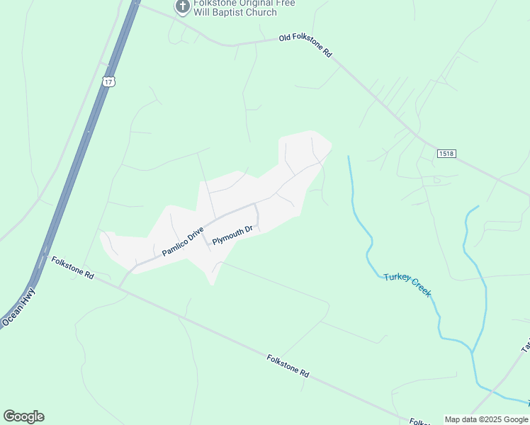 map of restaurants, bars, coffee shops, grocery stores, and more near 703 Tuscarora Drive in Holly Ridge