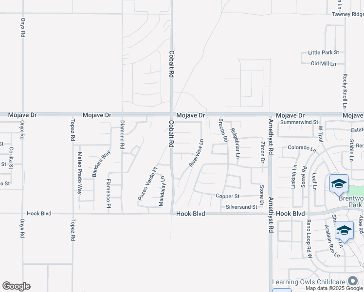 map of restaurants, bars, coffee shops, grocery stores, and more near 13339 Brianhead Court in Victorville