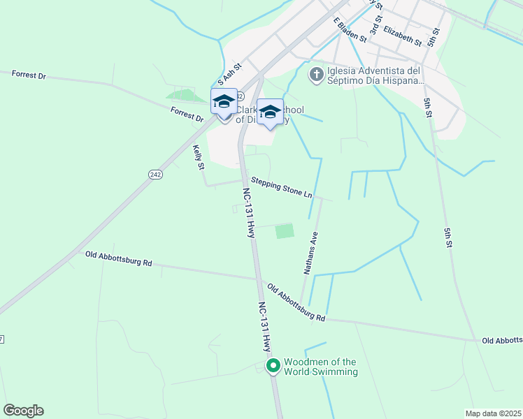 map of restaurants, bars, coffee shops, grocery stores, and more near 15585 North Carolina 131 Highway in Bladenboro