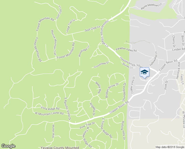 map of restaurants, bars, coffee shops, grocery stores, and more near 690 Angelita Drive in Prescott
