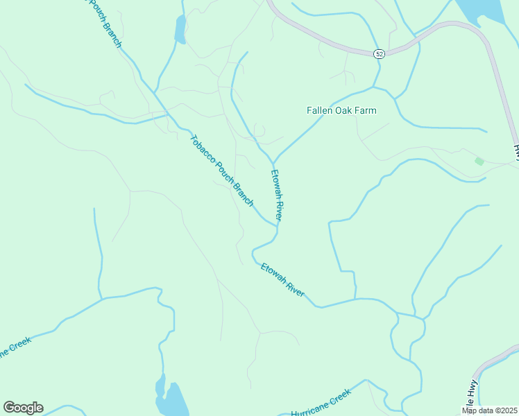 map of restaurants, bars, coffee shops, grocery stores, and more near 319 Tobacco Pouch Lane in Dahlonega