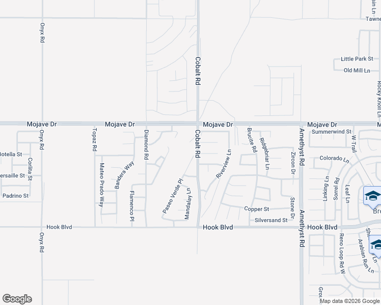 map of restaurants, bars, coffee shops, grocery stores, and more near 15190 Paseo Verde Place in Victorville