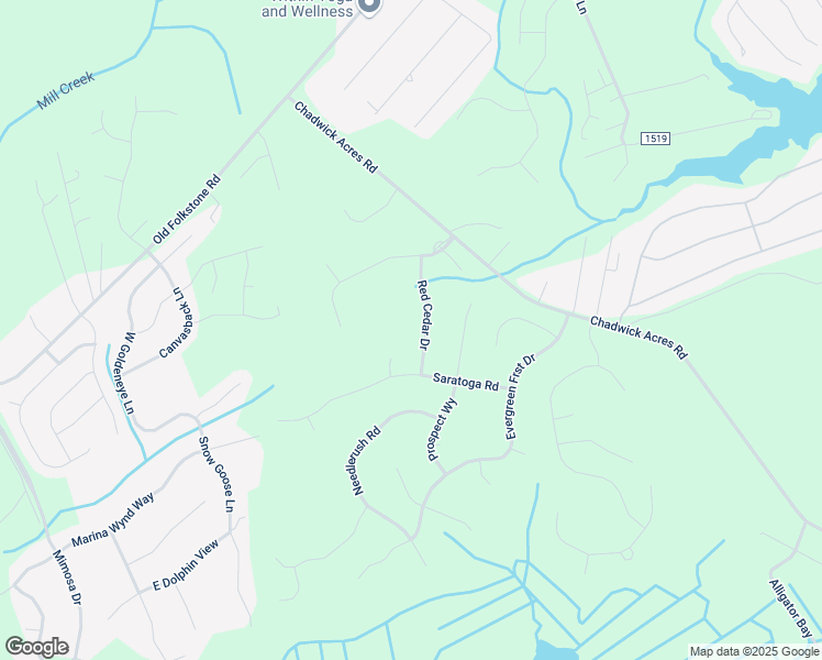 map of restaurants, bars, coffee shops, grocery stores, and more near 312 Red Cedar Drive in Sneads Ferry