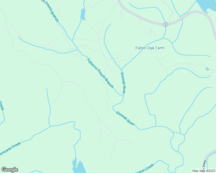 map of restaurants, bars, coffee shops, grocery stores, and more near 319 Tobacco Pouch Lane in Dahlonega