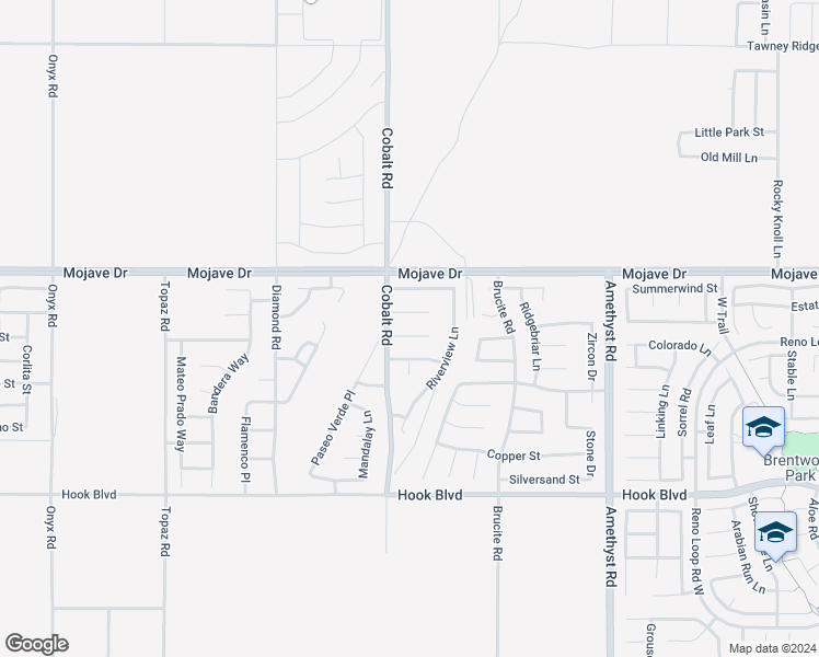 map of restaurants, bars, coffee shops, grocery stores, and more near 13340 Brianhead Court in Victorville