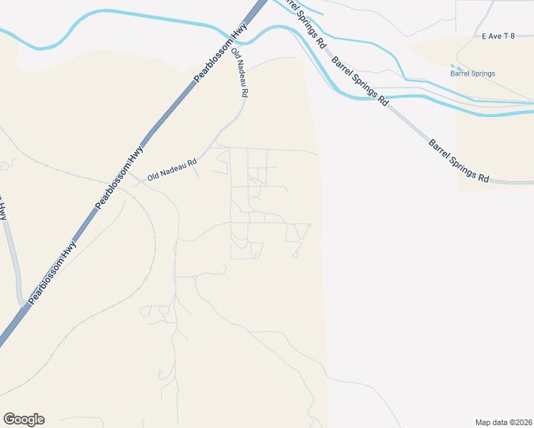map of restaurants, bars, coffee shops, grocery stores, and more near 2555 Rushing Creek Trail in Palmdale