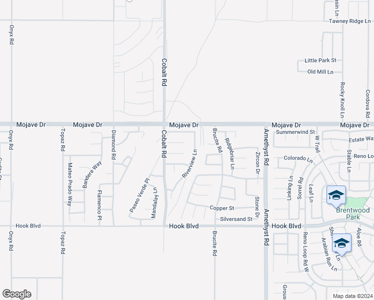 map of restaurants, bars, coffee shops, grocery stores, and more near 13339 Brianhead Court in Victorville