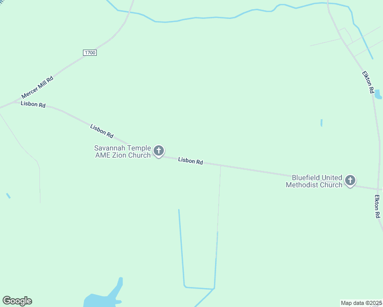 map of restaurants, bars, coffee shops, grocery stores, and more near 9770 Lisbon Road in Clarkton