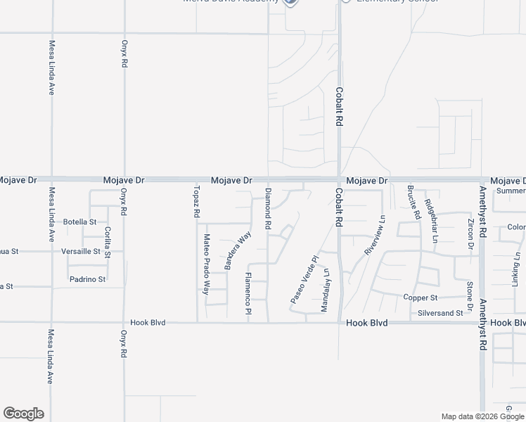 map of restaurants, bars, coffee shops, grocery stores, and more near 15251 Bandera Way in Victorville