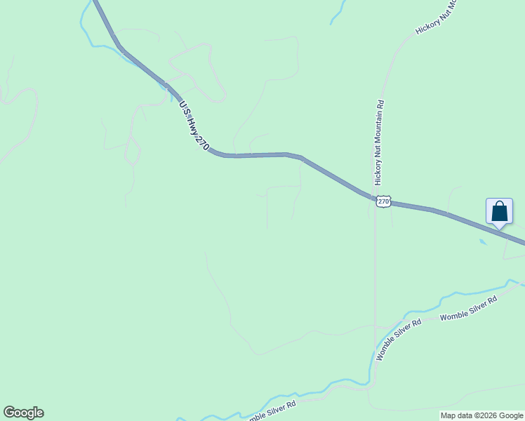 map of restaurants, bars, coffee shops, grocery stores, and more near 31 Crutchfield Lane in Mount Ida