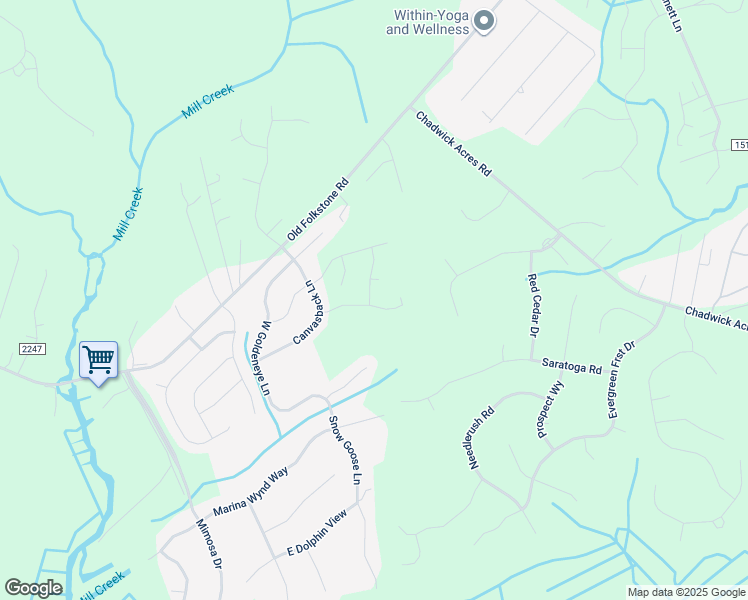 map of restaurants, bars, coffee shops, grocery stores, and more near 254 East Red Head Circle in Sneads Ferry