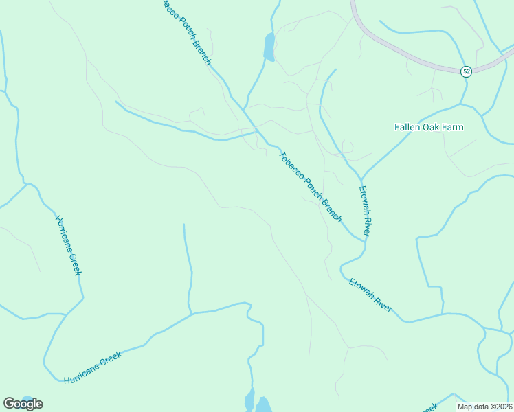 map of restaurants, bars, coffee shops, grocery stores, and more near 72 Tobacco Pouch Lane in Dahlonega