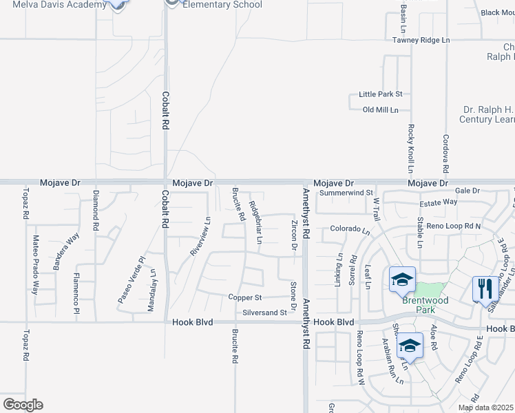 map of restaurants, bars, coffee shops, grocery stores, and more near 15209 Ridgebriar Lane in Victorville