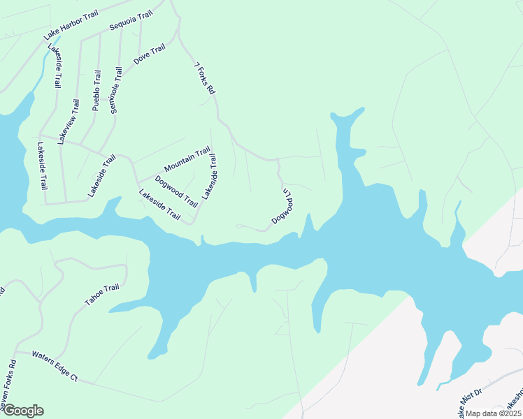 map of restaurants, bars, coffee shops, grocery stores, and more near 294 Dogwood Lane in Martin