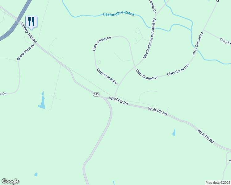 map of restaurants, bars, coffee shops, grocery stores, and more near 53 Clary Connector in Eastanollee