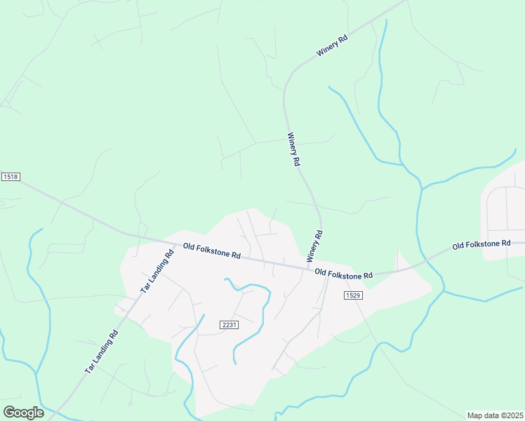 map of restaurants, bars, coffee shops, grocery stores, and more near 307 Ebhi Ln in Holly Ridge