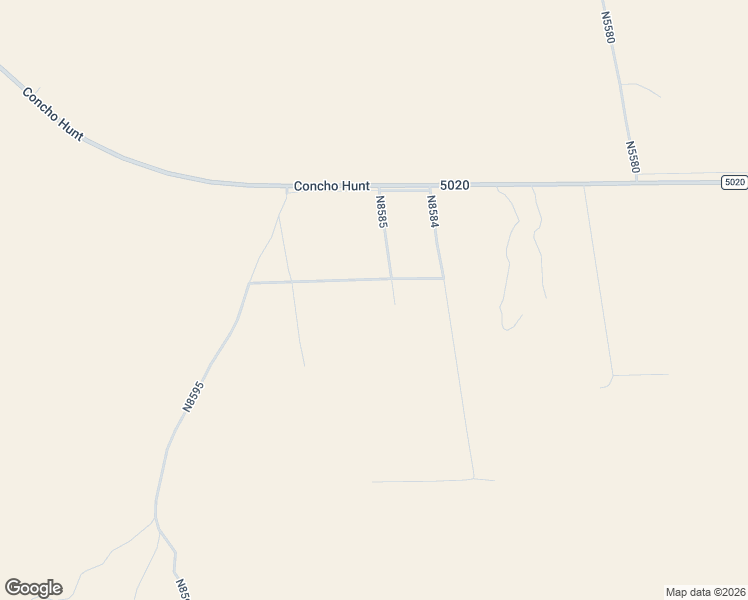 map of restaurants, bars, coffee shops, grocery stores, and more near 5 County Road in Concho