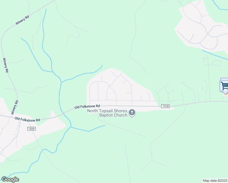 map of restaurants, bars, coffee shops, grocery stores, and more near 112 Bridgeport Drive in Sneads Ferry