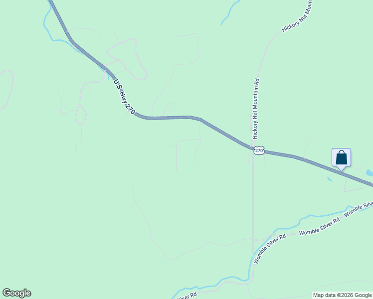 map of restaurants, bars, coffee shops, grocery stores, and more near 31 Crutchfield Lane in Mount Ida