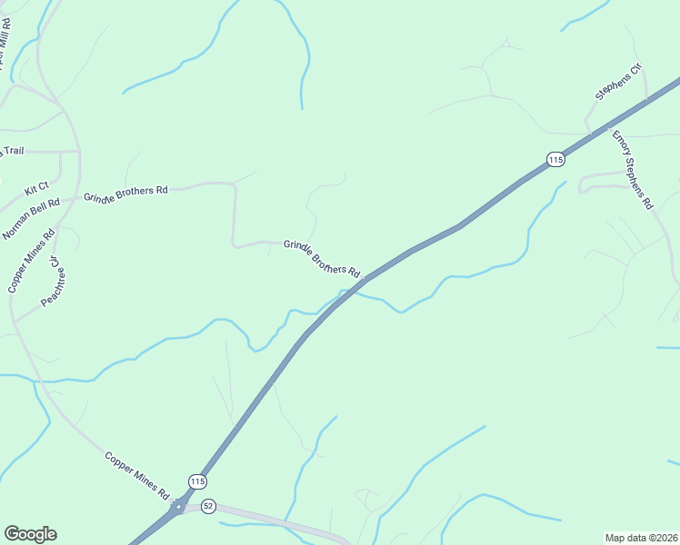 map of restaurants, bars, coffee shops, grocery stores, and more near 99 Grindle Brothers Road in Murrayville