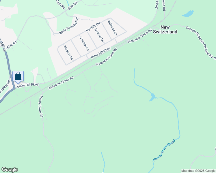 map of restaurants, bars, coffee shops, grocery stores, and more near 204 Russell Woods Dr. in Mount Airy