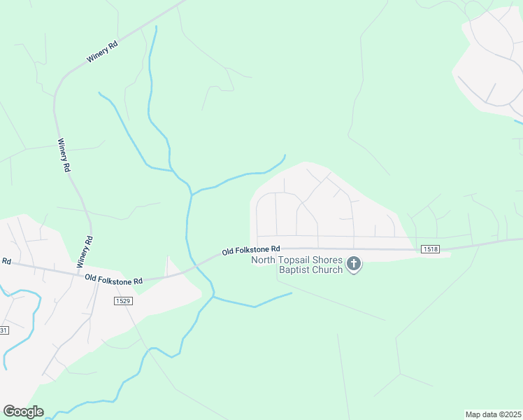 map of restaurants, bars, coffee shops, grocery stores, and more near 112 Bridgeport Drive in Sneads Ferry