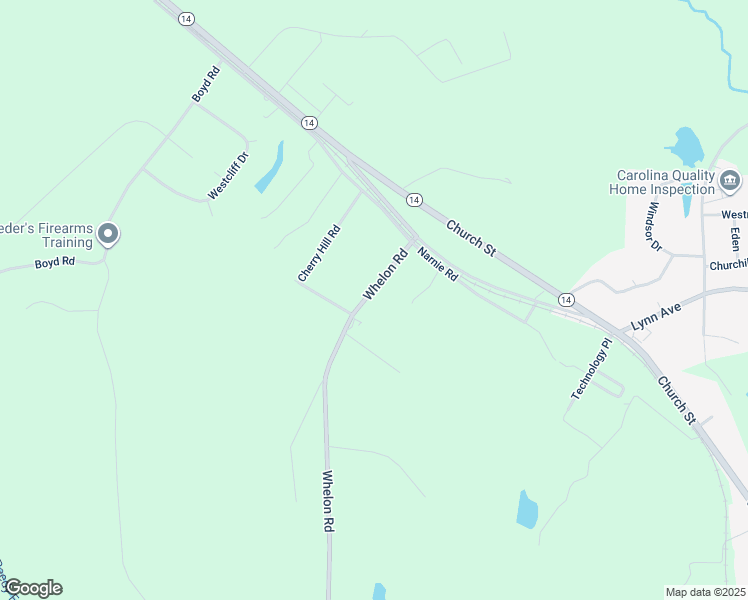 map of restaurants, bars, coffee shops, grocery stores, and more near 1960 Whelon Road in Laurens