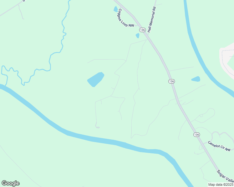 map of restaurants, bars, coffee shops, grocery stores, and more near 410 Ridgewood Drive Northwest in Calhoun
