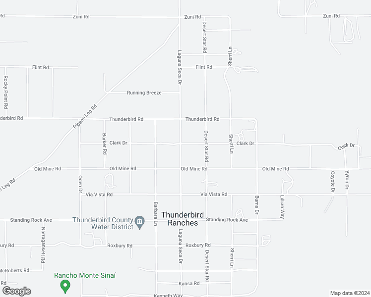 map of restaurants, bars, coffee shops, grocery stores, and more near 15185 Laguna Seca Drive in Apple Valley