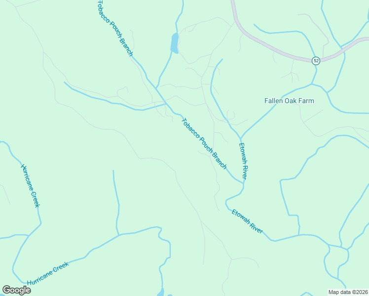 map of restaurants, bars, coffee shops, grocery stores, and more near 72 Tobacco Pouch Lane in Dahlonega