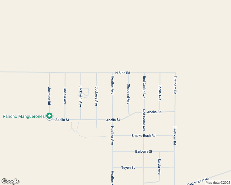 map of restaurants, bars, coffee shops, grocery stores, and more near Heather Avenue in Lucerne Valley
