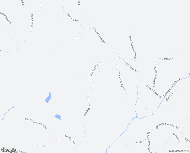 map of restaurants, bars, coffee shops, grocery stores, and more near 309 Price Creek Farms Lane in Jasper